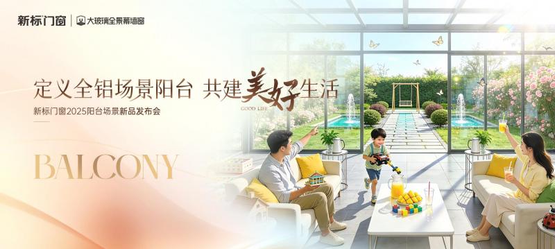 新标门窗全铝阳台新品重磅发布！六大场景阳台构建美好生活，领航家居行业价值升维